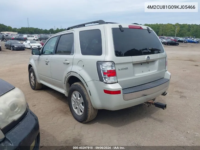 2009 Mercury Mariner V6 VIN: 4M2CU81G09KJ05466 Lot: 40297918