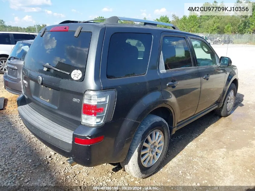 2009 Mercury Mariner Premier VIN: 4M2CU97709KJ10356 Lot: 40395195