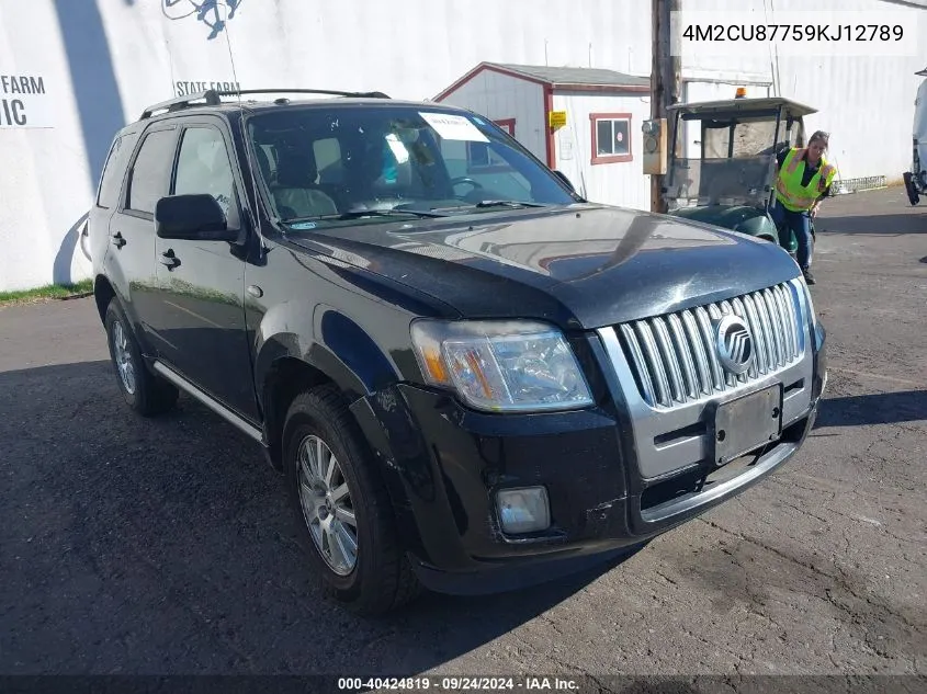 2009 Mercury Mariner Premier VIN: 4M2CU87759KJ12789 Lot: 40424819