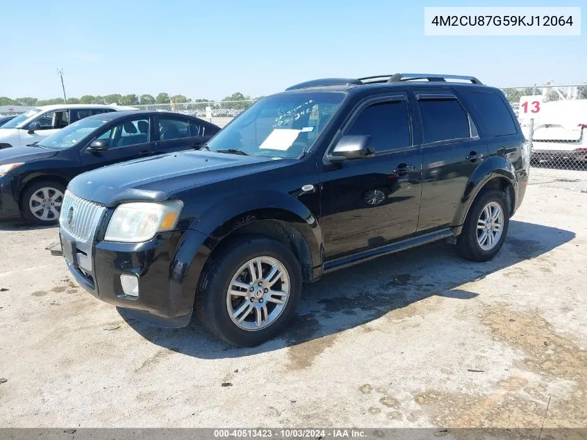 2009 Mercury Mariner Premier V6 VIN: 4M2CU87G59KJ12064 Lot: 40513423