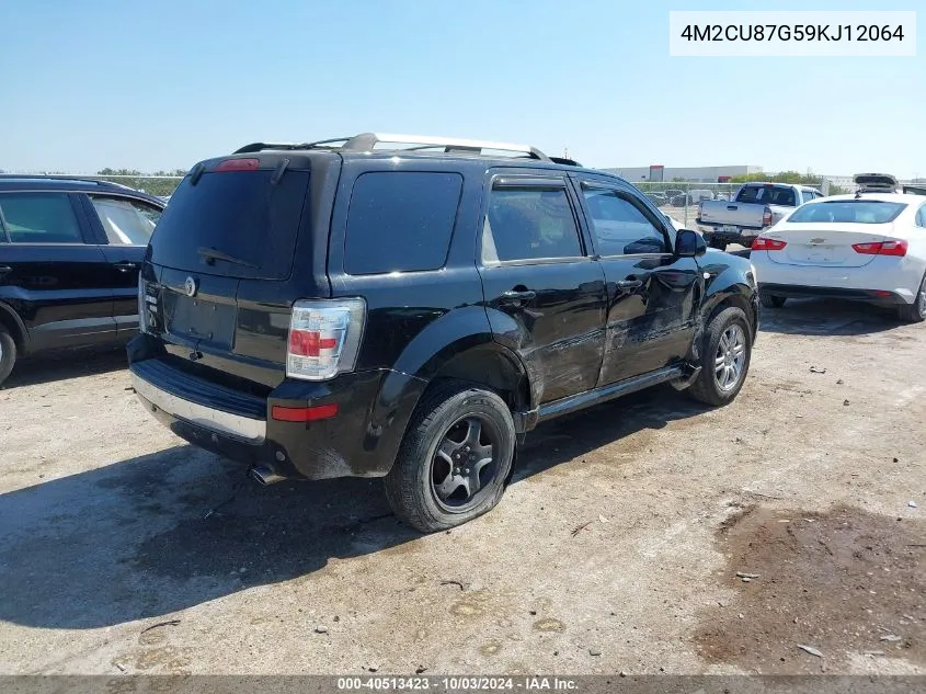 2009 Mercury Mariner Premier V6 VIN: 4M2CU87G59KJ12064 Lot: 40513423