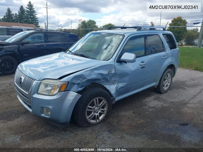 2009 Mercury Mariner Premier V6 VIN: 4M2CU87GX9KJ02341 Lot: 40552698