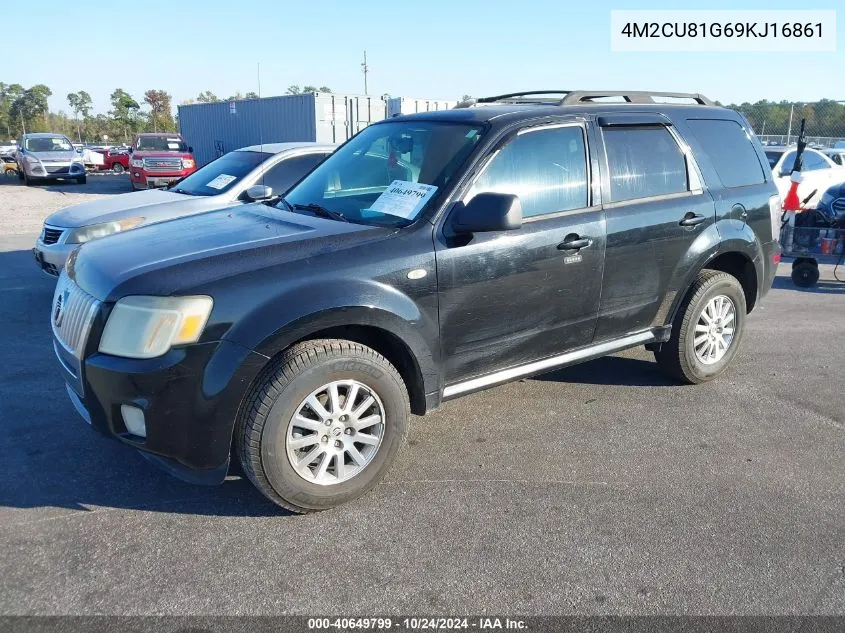 2009 Mercury Mariner V6 VIN: 4M2CU81G69KJ16861 Lot: 40649799