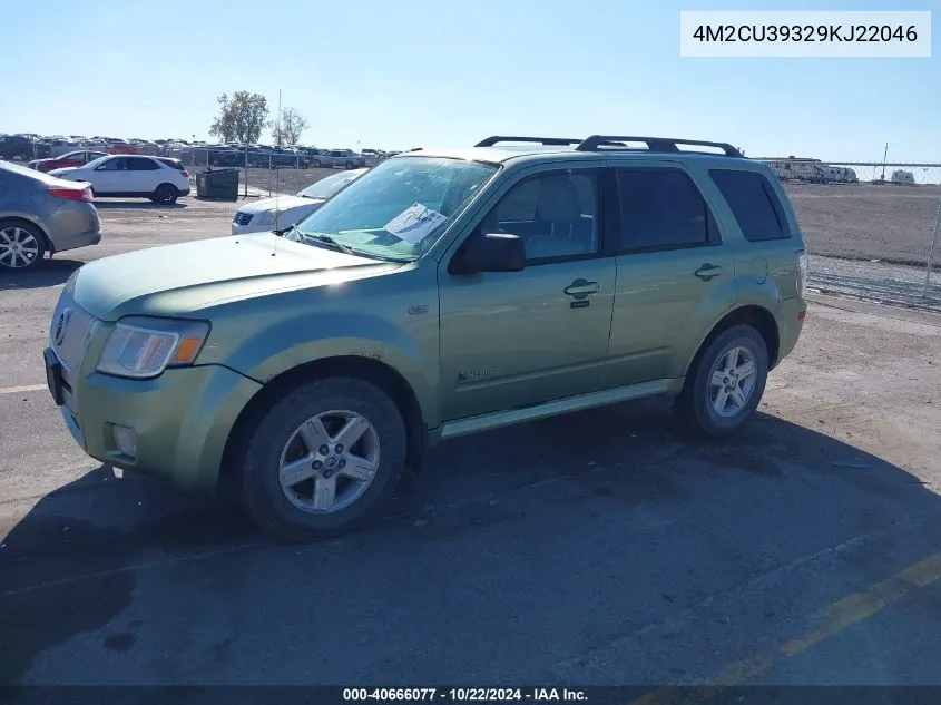 2009 Mercury Mariner Hybrid VIN: 4M2CU39329KJ22046 Lot: 40666077