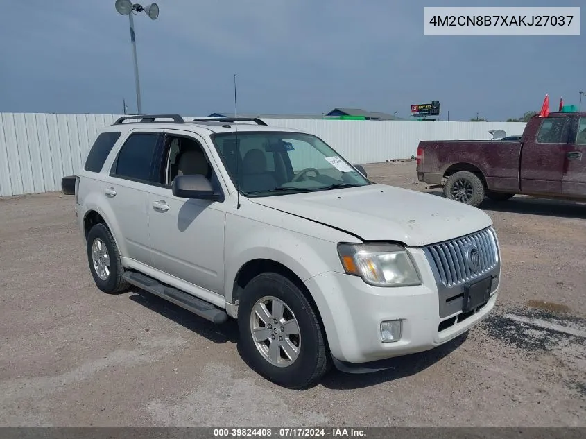 2010 Mercury Mariner VIN: 4M2CN8B7XAKJ27037 Lot: 39824408