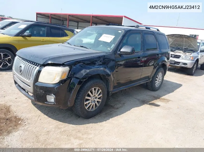 2010 Mercury Mariner Premier VIN: 4M2CN9HG5AKJ23412 Lot: 39943271