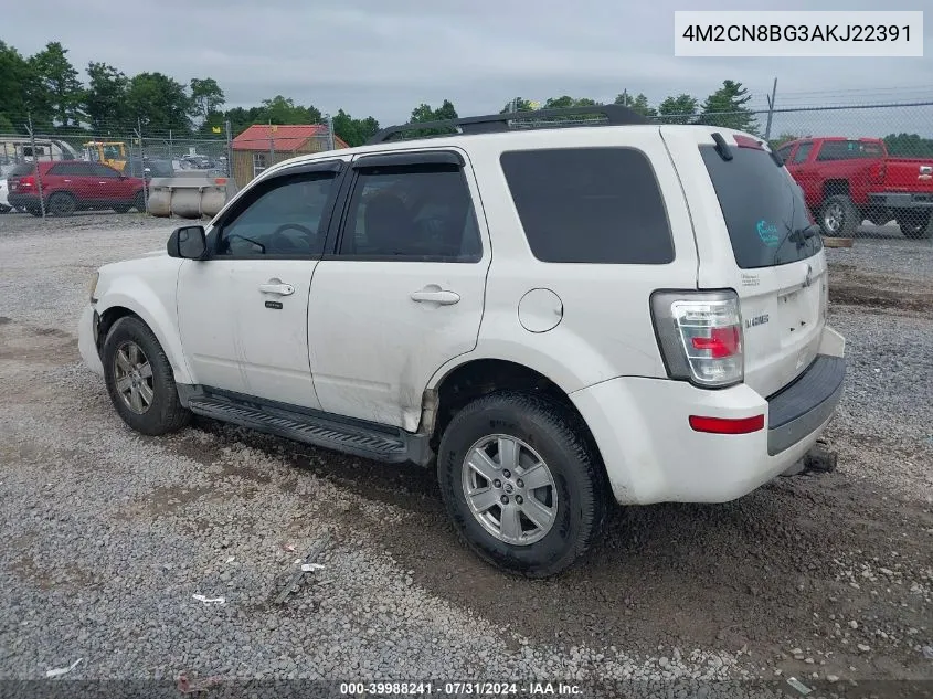 2010 Mercury Mariner VIN: 4M2CN8BG3AKJ22391 Lot: 39988241