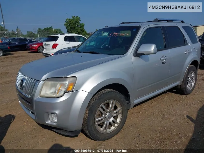 2010 Mercury Mariner Premier VIN: 4M2CN9HG8AKJ16812 Lot: 39997612