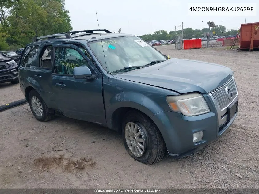 4M2CN9HG8AKJ26398 2010 Mercury Mariner Premier