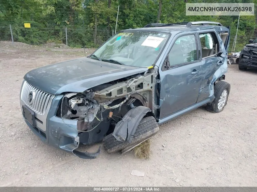 4M2CN9HG8AKJ26398 2010 Mercury Mariner Premier