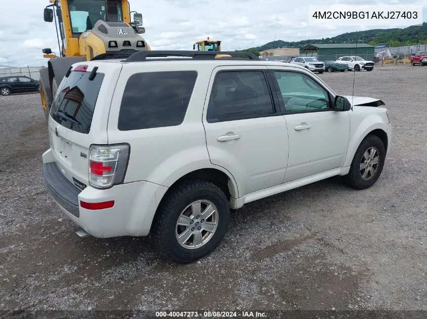 4M2CN9BG1AKJ27403 2010 Mercury Mariner