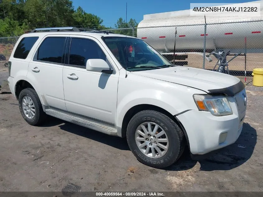 4M2CN8H74AKJ12282 2010 Mercury Mariner Premier