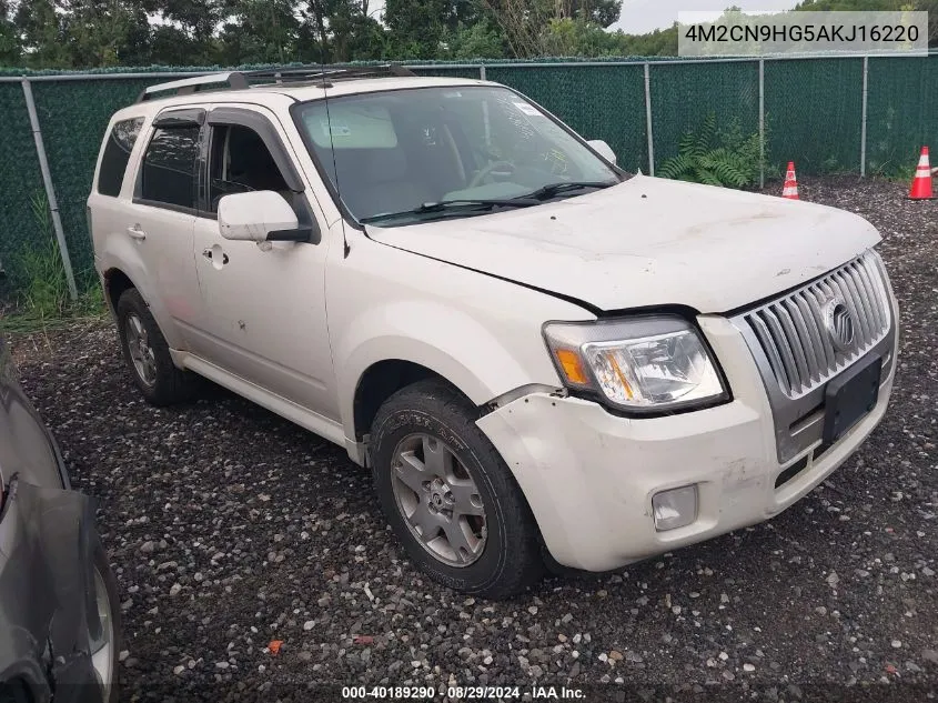 2010 Mercury Mariner Premier VIN: 4M2CN9HG5AKJ16220 Lot: 40189290