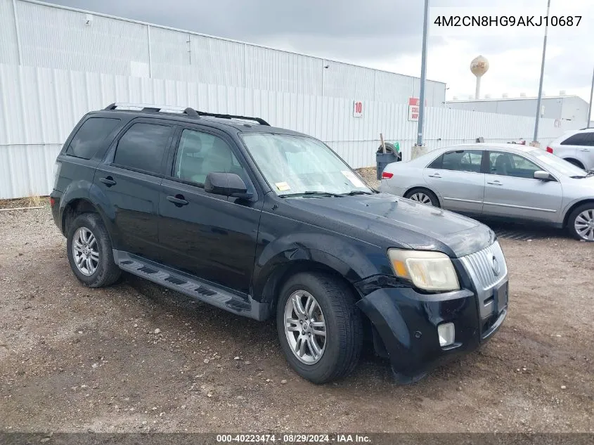 2010 Mercury Mariner Premier VIN: 4M2CN8HG9AKJ10687 Lot: 40223474