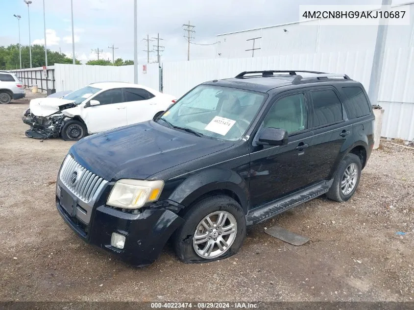 2010 Mercury Mariner Premier VIN: 4M2CN8HG9AKJ10687 Lot: 40223474