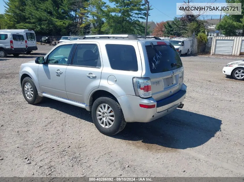 2010 Mercury Mariner Premier VIN: 4M2CN9H75AKJ05721 Lot: 40286092