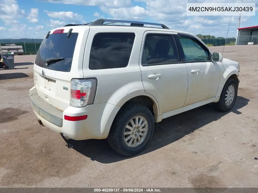 2010 Mercury Mariner Premier VIN: 4M2CN9HG5AKJ30439 Lot: 40299137