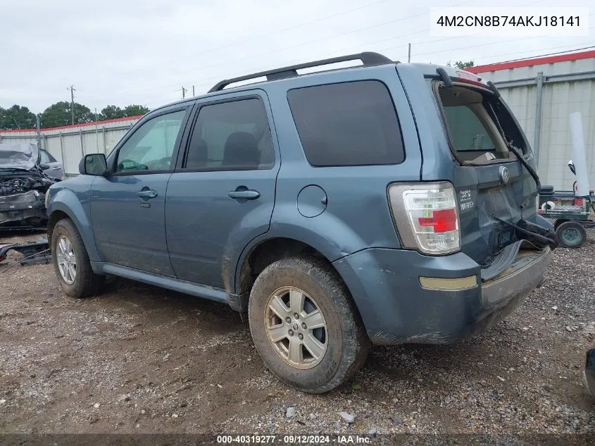 2010 Mercury Mariner VIN: 4M2CN8B74AKJ18141 Lot: 40319277