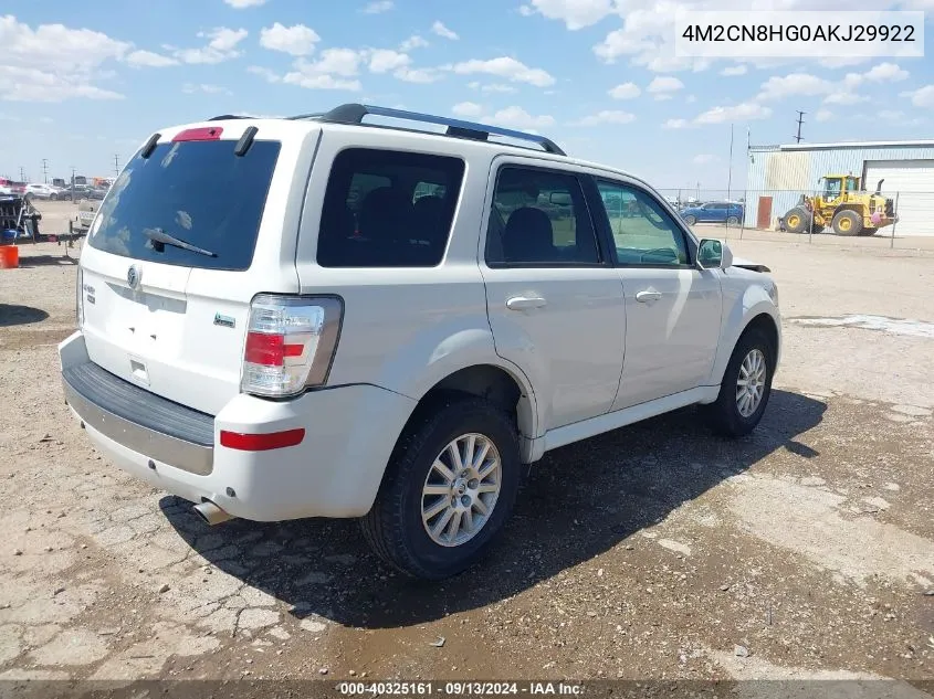 4M2CN8HG0AKJ29922 2010 Mercury Mariner Premier