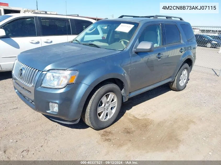 2010 Mercury Mariner VIN: 4M2CN8B73AKJ07115 Lot: 40337521