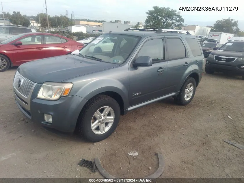 2010 Mercury Mariner Hybrid VIN: 4M2CN2K36AKJ11279 Lot: 40346562