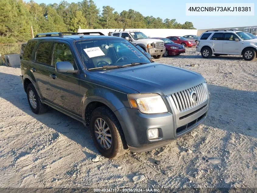 2010 Mercury Mariner Premier VIN: 4M2CN8H73AKJ18381 Lot: 40347177