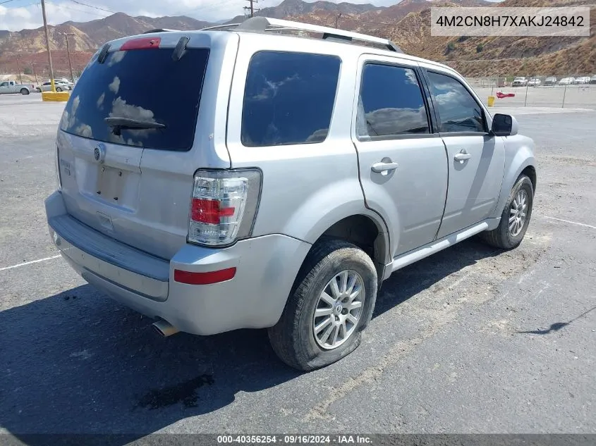 2010 Mercury Mariner Premier VIN: 4M2CN8H7XAKJ24842 Lot: 40356254