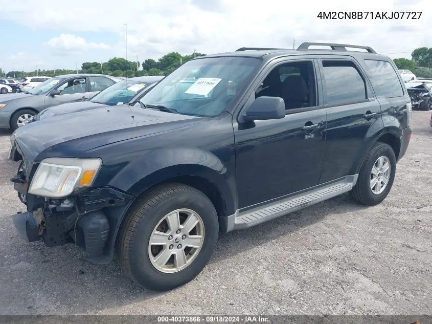 2010 Mercury Mariner VIN: 4M2CN8B71AKJ07727 Lot: 40373866