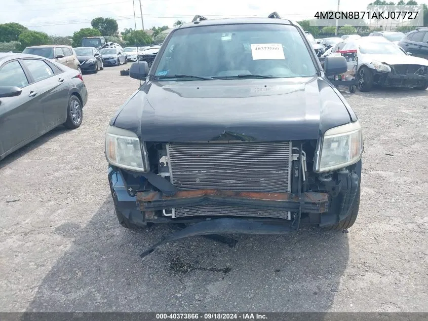 2010 Mercury Mariner VIN: 4M2CN8B71AKJ07727 Lot: 40373866