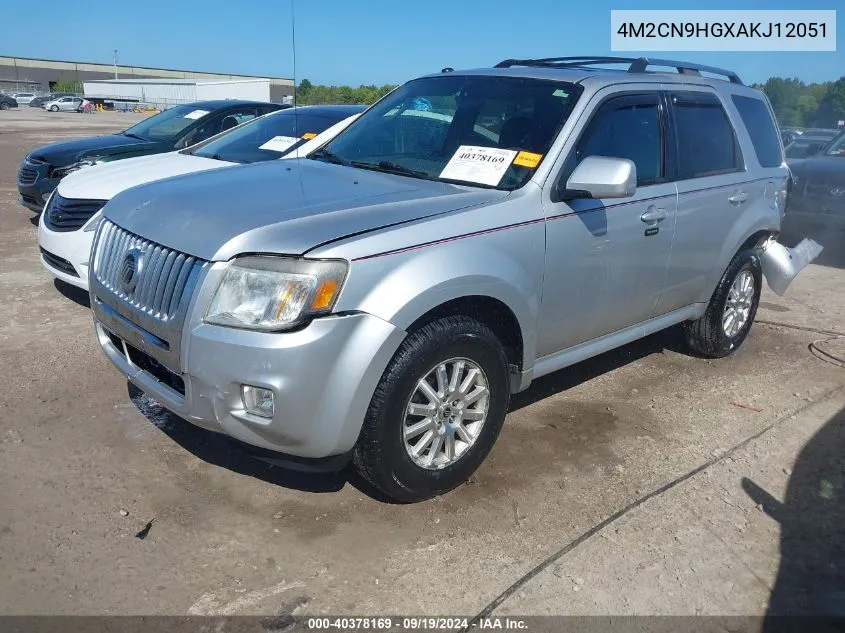 2010 Mercury Mariner Premier VIN: 4M2CN9HGXAKJ12051 Lot: 40378169