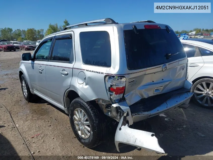 2010 Mercury Mariner Premier VIN: 4M2CN9HGXAKJ12051 Lot: 40378169