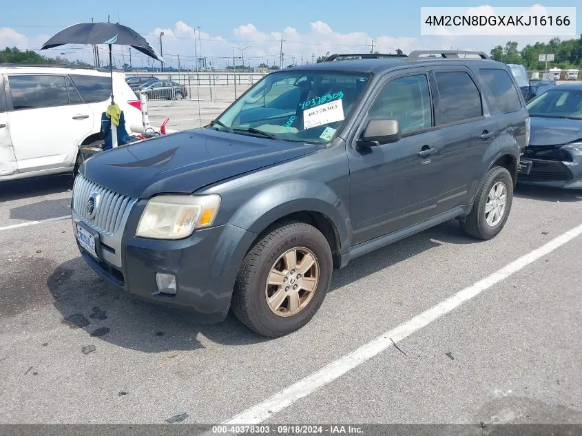 2010 Mercury Mariner VIN: 4M2CN8DGXAKJ16166 Lot: 40378303