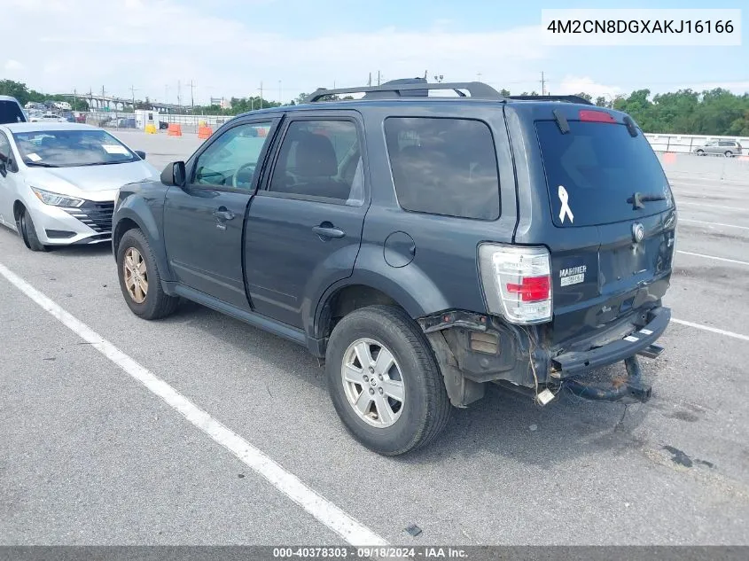 2010 Mercury Mariner VIN: 4M2CN8DGXAKJ16166 Lot: 40378303