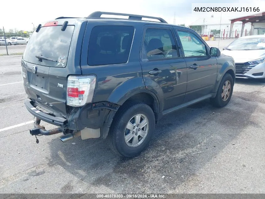 2010 Mercury Mariner VIN: 4M2CN8DGXAKJ16166 Lot: 40378303