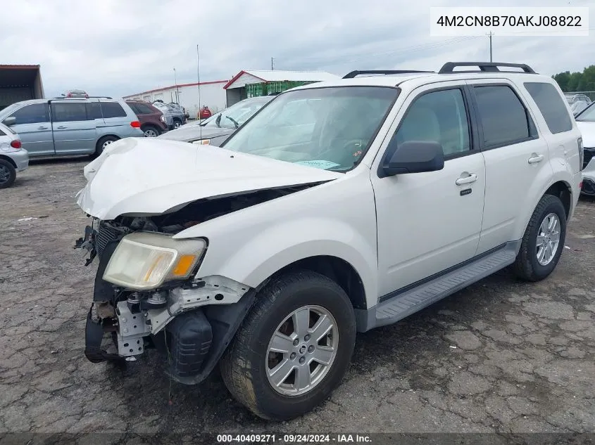 2010 Mercury Mariner VIN: 4M2CN8B70AKJ08822 Lot: 40409271