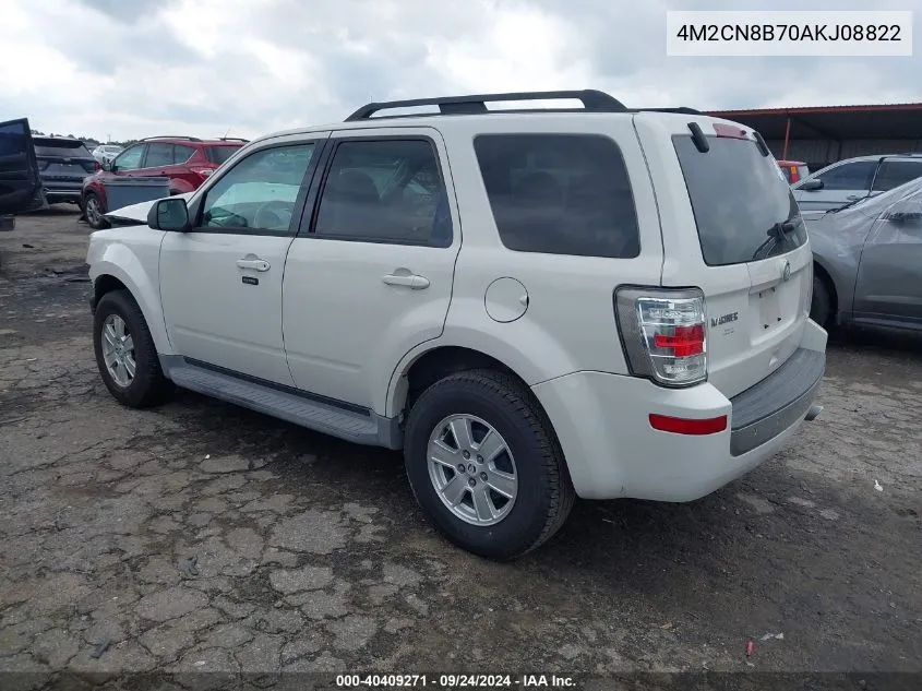 2010 Mercury Mariner VIN: 4M2CN8B70AKJ08822 Lot: 40409271