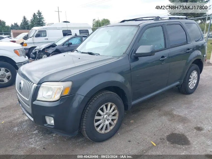 2010 Mercury Mariner Premier VIN: 4M2CN8H73AKJ17800 Lot: 40420495