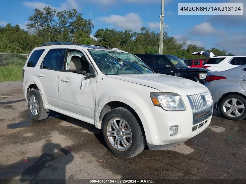 2010 Mercury Mariner Premier VIN: 4M2CN8H71AKJ13194 Lot: 40431154