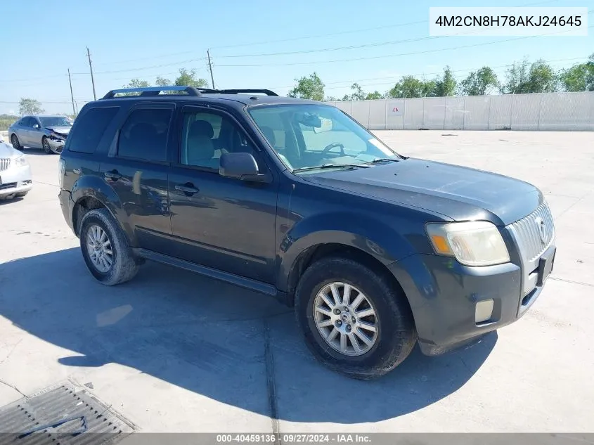 2010 Mercury Mariner Premier VIN: 4M2CN8H78AKJ24645 Lot: 40459136