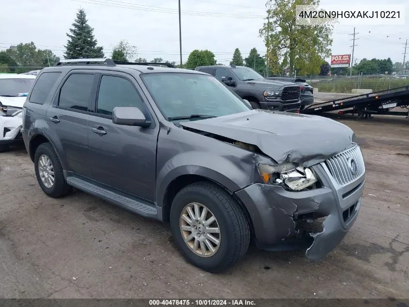 2010 Mercury Mariner Premier VIN: 4M2CN9HGXAKJ10221 Lot: 40478475