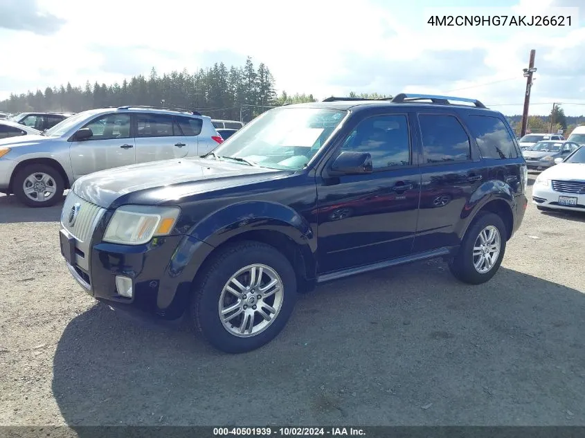 2010 Mercury Mariner Premier VIN: 4M2CN9HG7AKJ26621 Lot: 40501939