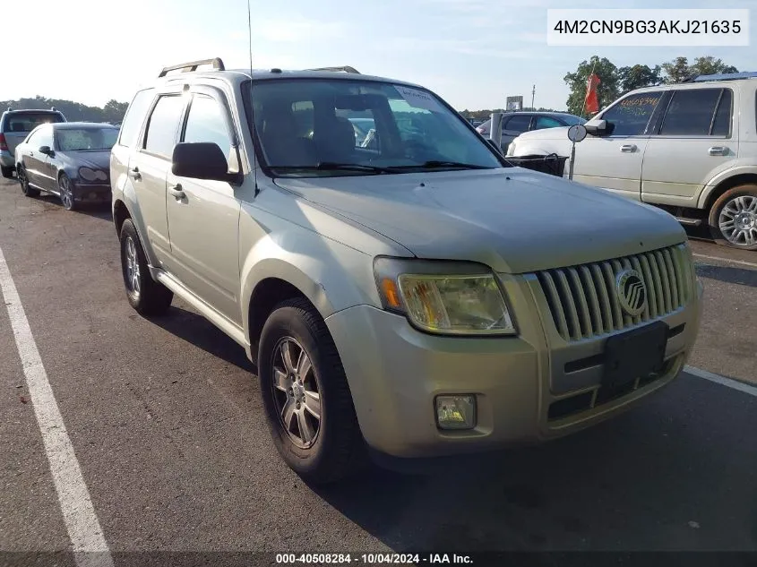 2010 Mercury Mariner VIN: 4M2CN9BG3AKJ21635 Lot: 40508284