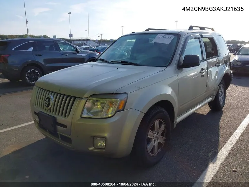 2010 Mercury Mariner VIN: 4M2CN9BG3AKJ21635 Lot: 40508284