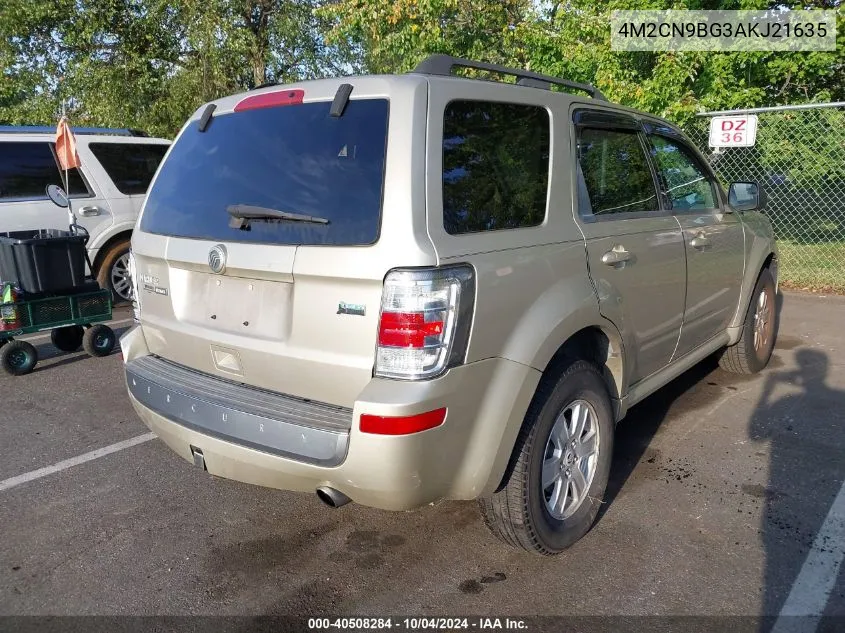 2010 Mercury Mariner VIN: 4M2CN9BG3AKJ21635 Lot: 40508284