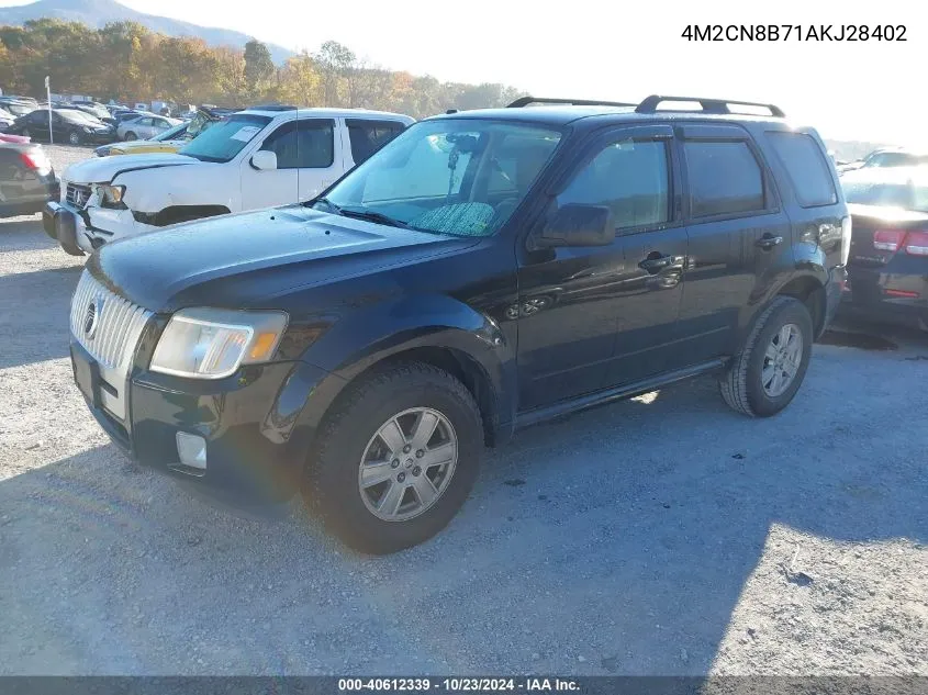 2010 Mercury Mariner VIN: 4M2CN8B71AKJ28402 Lot: 40612339