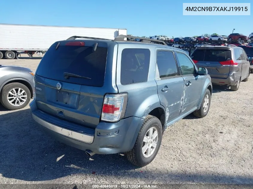 2010 Mercury Mariner VIN: 4M2CN9B7XAKJ19915 Lot: 40645019