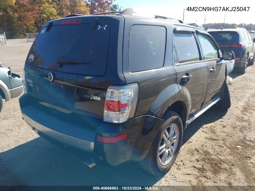 2010 Mercury Mariner Premier VIN: 4M2CN9HG7AKJ25047 Lot: 40666863