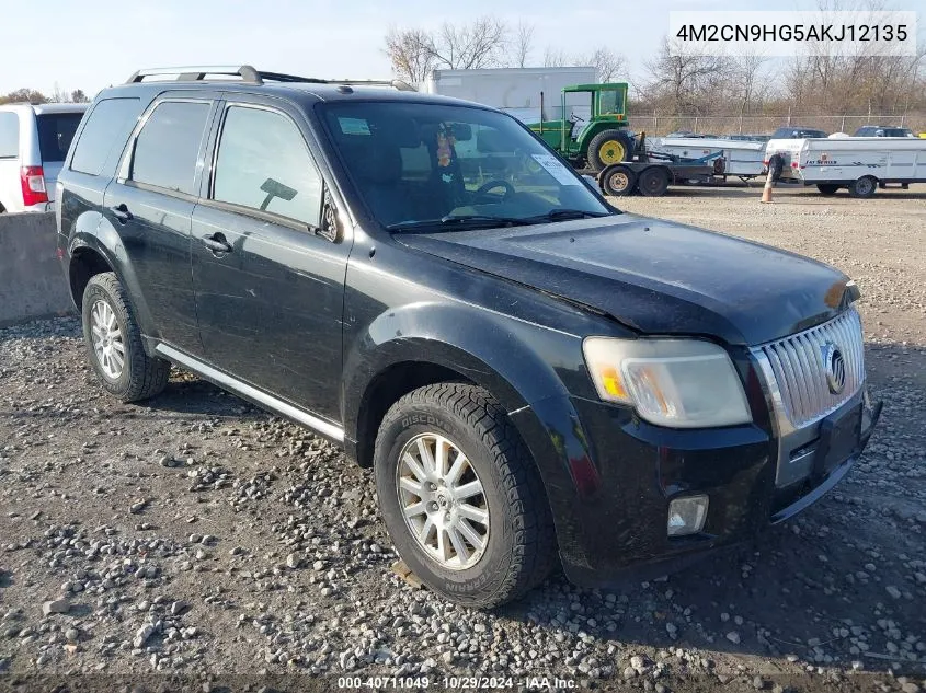 2010 Mercury Mariner Premier VIN: 4M2CN9HG5AKJ12135 Lot: 40711049