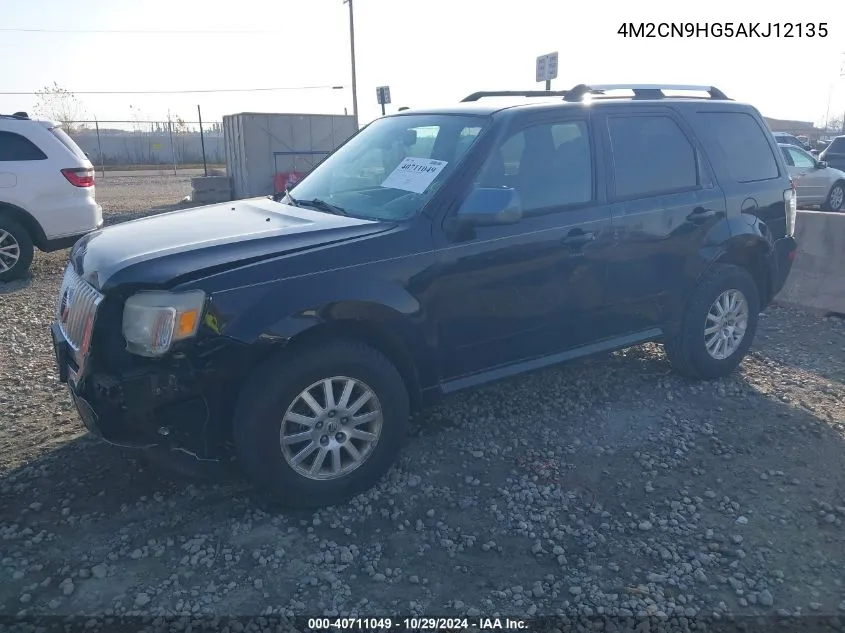 2010 Mercury Mariner Premier VIN: 4M2CN9HG5AKJ12135 Lot: 40711049