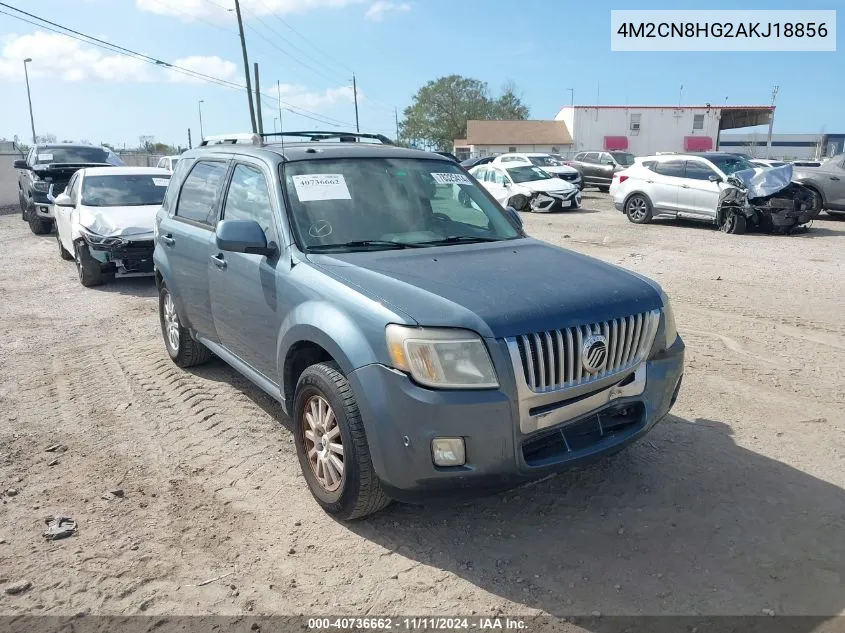 2010 Mercury Mariner Premier VIN: 4M2CN8HG2AKJ18856 Lot: 40736662